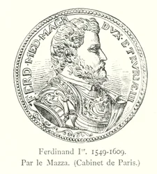 Ferdinand Ier, 1549-1609, door Mazza, Cabinet de Paris